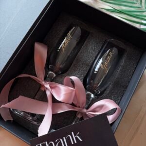 Engraved Champagne Glasses