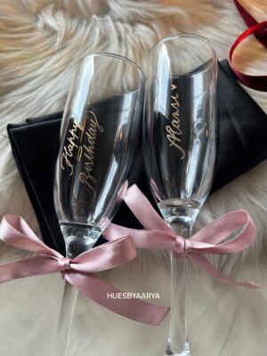 Engraved Champagne Glasses
