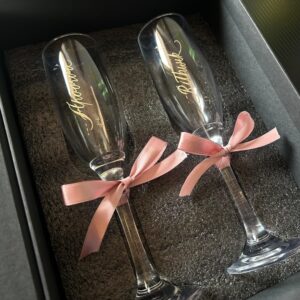 Engraved Champagne Glasses
