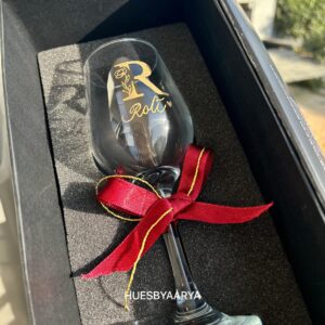 Engraved Wine Glasses- Floral Edition (Single)